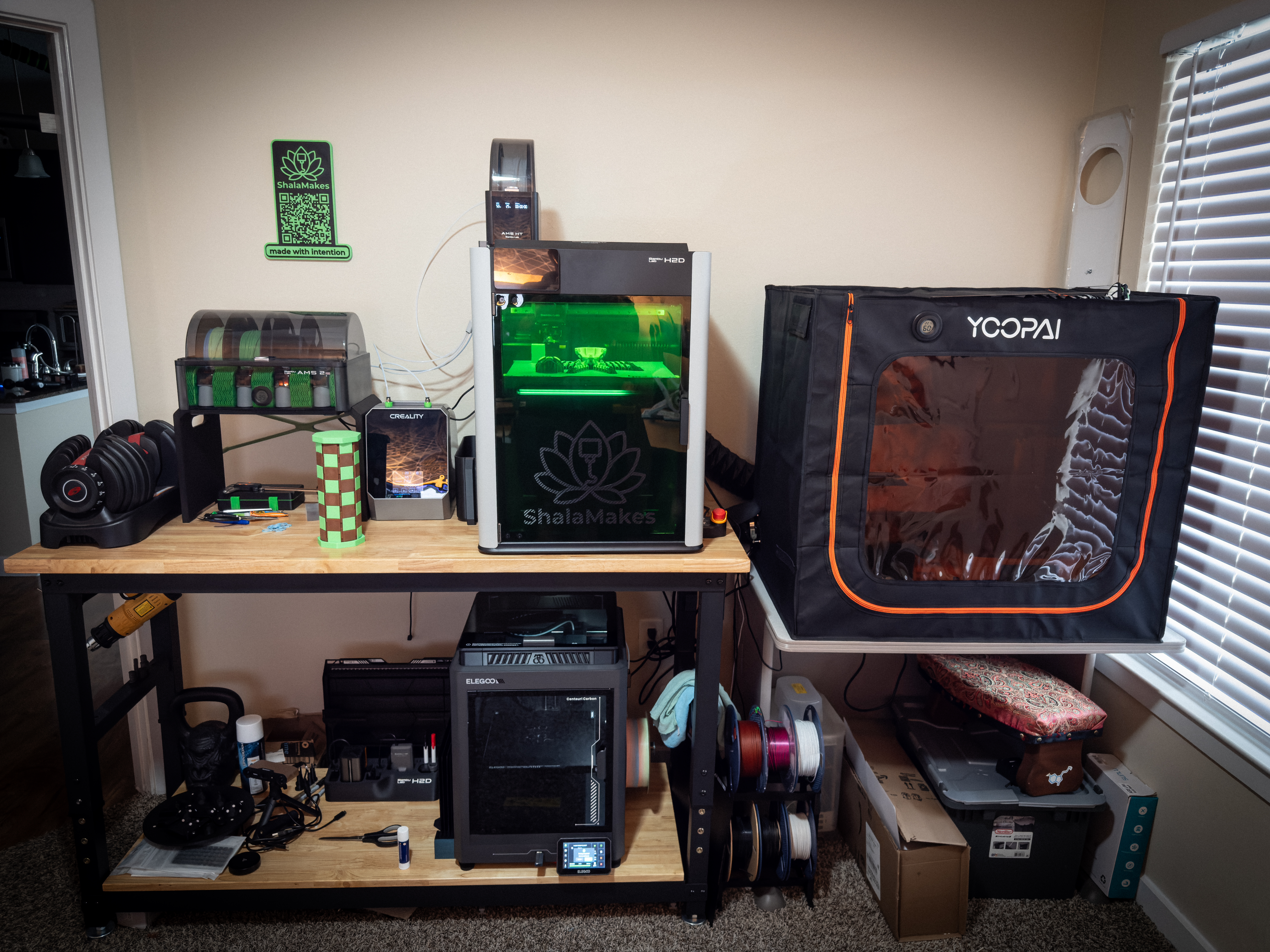 ShalaMakes 3D printing setup